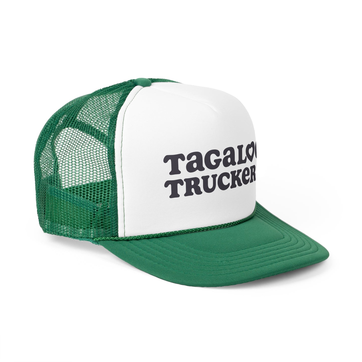 Tagalog Truckers Logo Green Trucker Hat