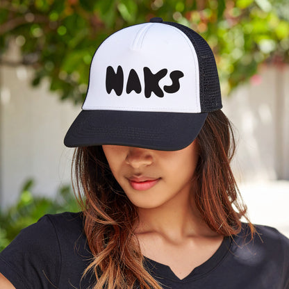 Naks Black Trucker Hat