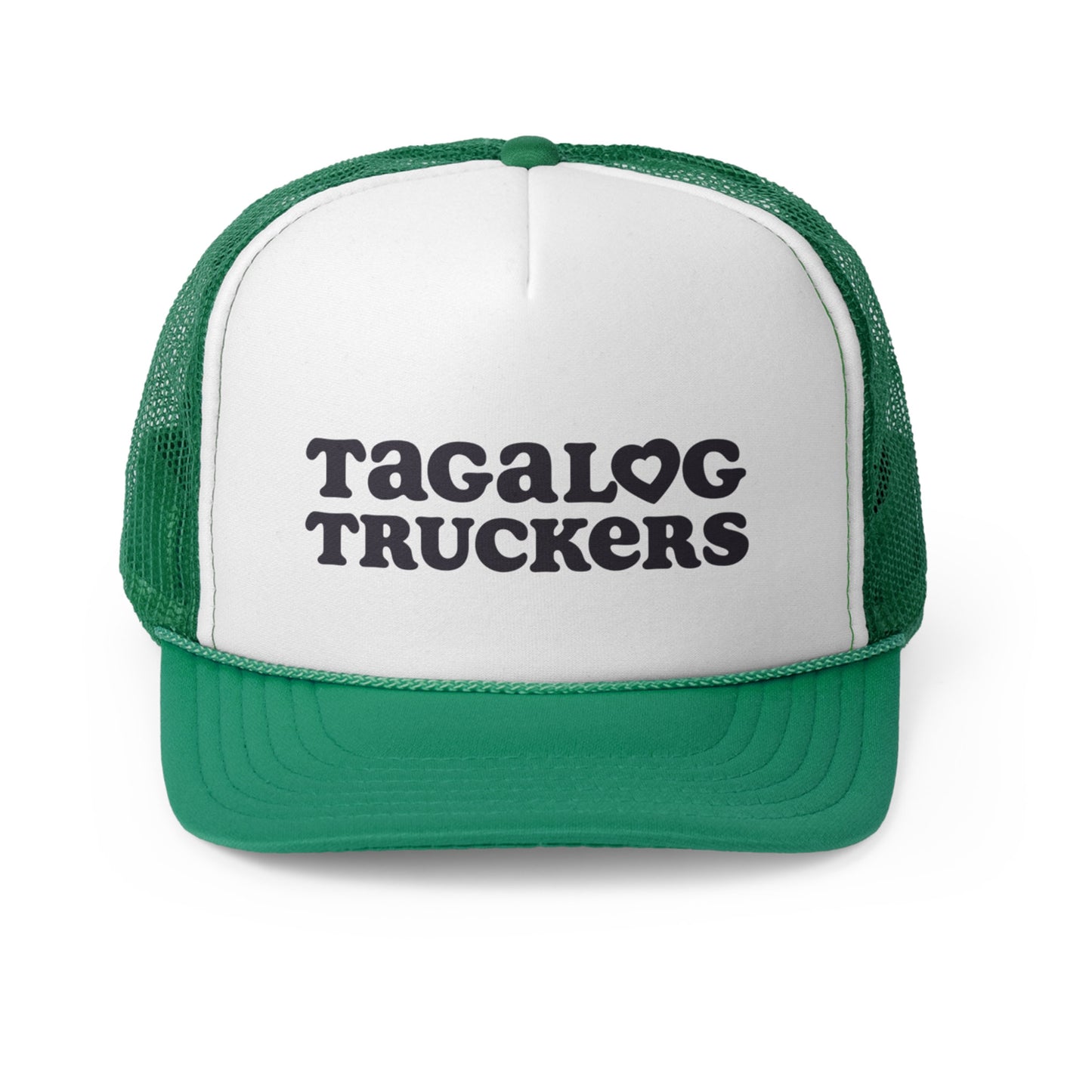 Tagalog Truckers Logo Green Trucker Hat