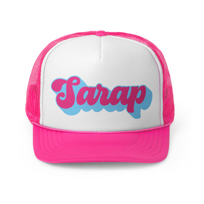 Sarap Script Pink Trucker Hat