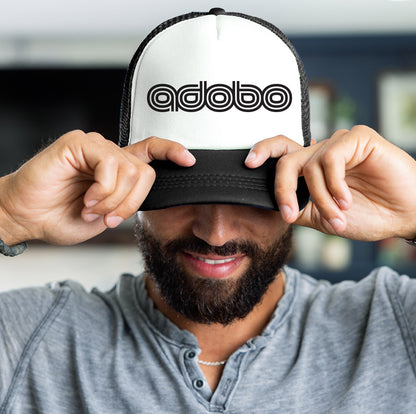 Adobo Retro Trucker Hat in Black