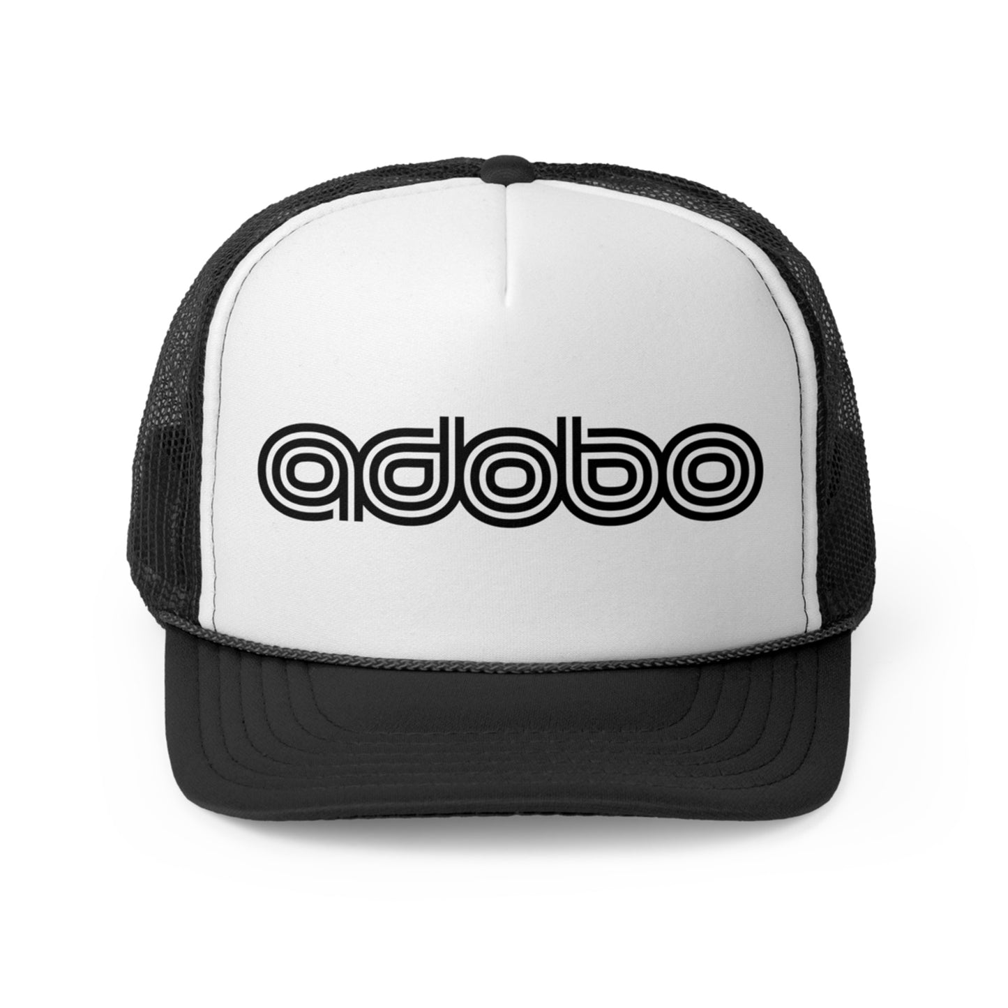Adobo Multi-lines Black Black Trucker Hat