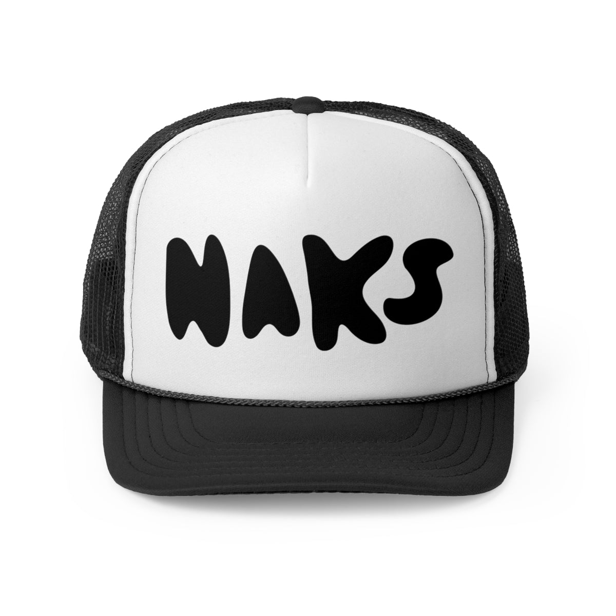 Naks Black Trucker Hat